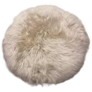 Lammfellpad | Sitzauflage | rund | Farbe leinen