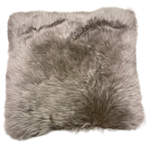 Lammfellpad | Sitzauflage | eckig | Farbe platingrau