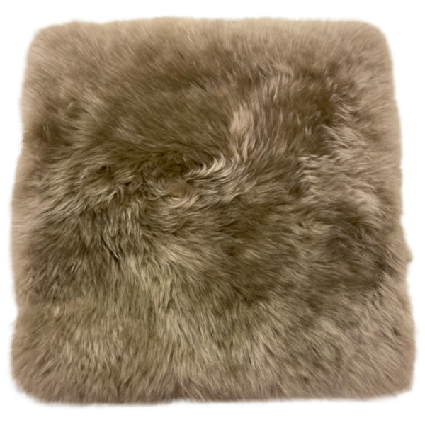 Lammfellpad | Sitzauflage | eckig | Farbe taupe