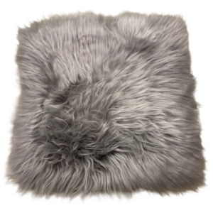 Lammfellpad | Sitzauflage | eckig | Farbe grau